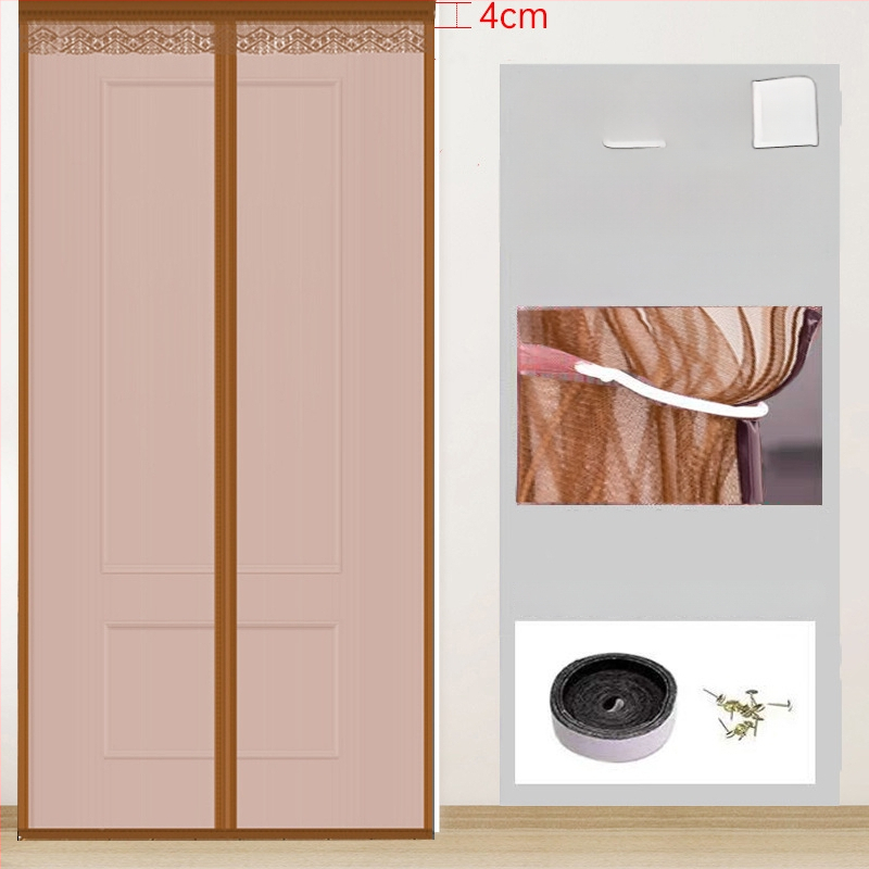 Sieťová dverová záves do spálne, moderný minimalistický štýl, vzor rastlín