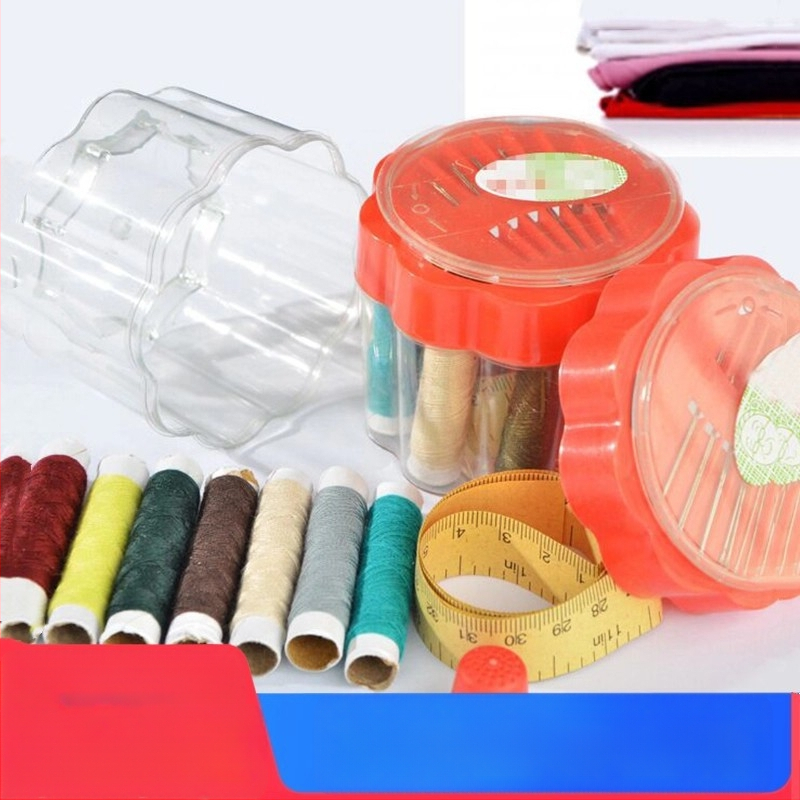 Prenosný box na ihly — plastová súprava na šitie, kompaktná, hmotnosť približne 32 g