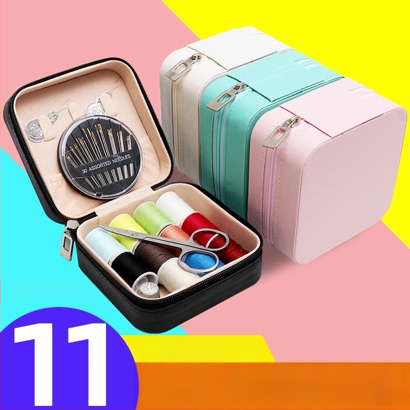 Prenosná krabička na niť a šitie — jednoduchý štýl, pre domáce použitie a opravy odevov