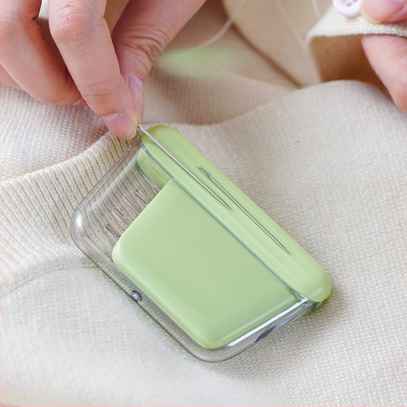 Prenosná vrecková magnetická škatuľka na ihly a šitie, séria ihlový balík, ABS + 60# oceľ, 220 kusov v krabici, hrubá hmotnosť 30 g