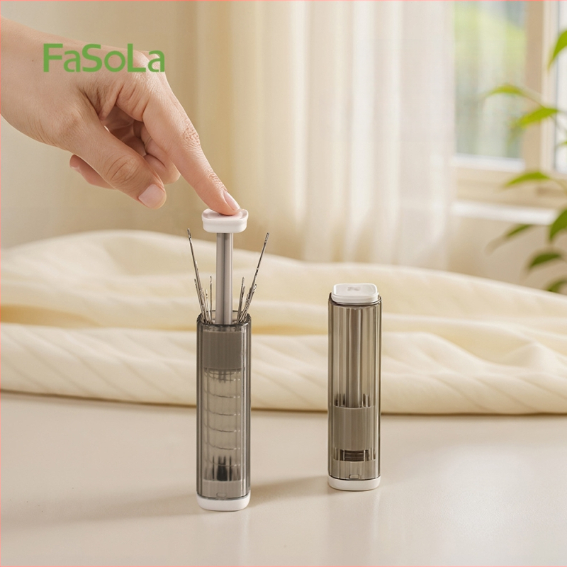 Prenosný vreckový set na ihly a niť, box na ihly, PC/ABS/uhlíková oceľ, 360 kusov, DZ-844