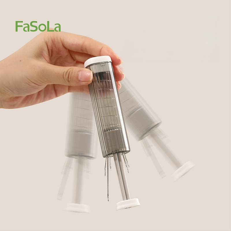 Prenosný vreckový set na ihly a niť, box na ihly, PC/ABS/uhlíková oceľ, 360 kusov, DZ-844