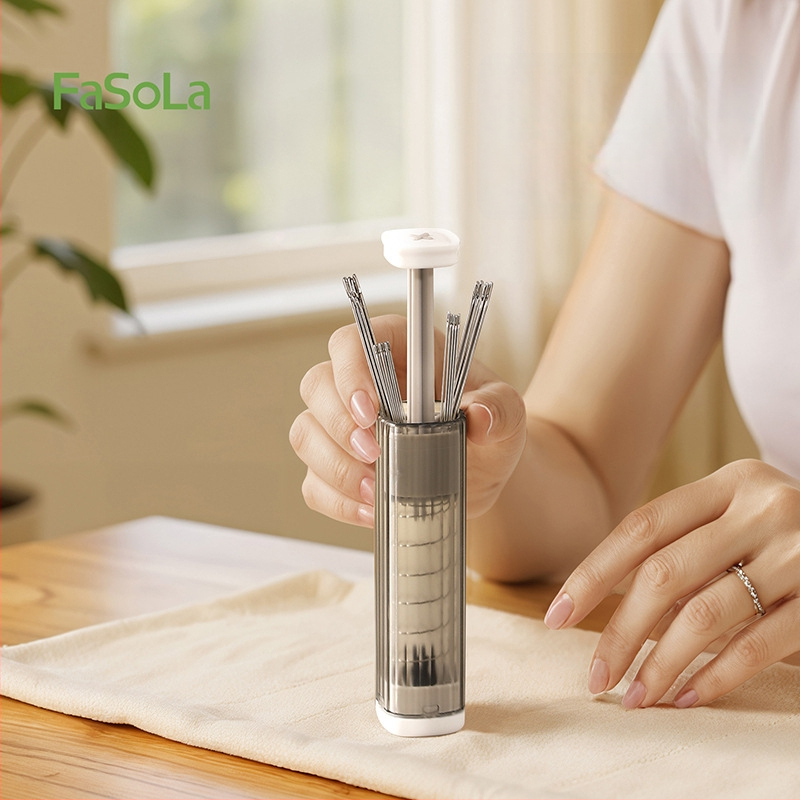 Prenosný vreckový set na ihly a niť, box na ihly, PC/ABS/uhlíková oceľ, 360 kusov, DZ-844