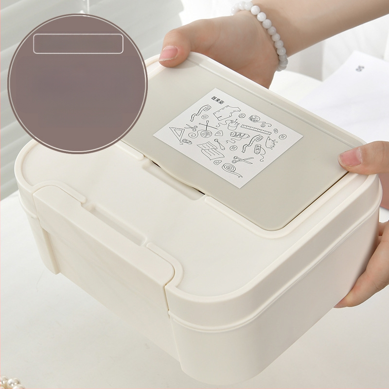 Plastový box na šitie – sada, séria balíkov s ihlami, veľká kapacita, minimalistický štýl, hmotnosť 1.874 kg