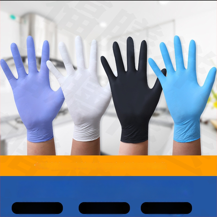 Jednorázové nitrilové rukavice, zosilnené, olejovzdorné a odolné voči kyselinám a zásadám, vhodné pre tetovanie, kozmetiku, kaderníctvo a mechanickú údržbu
