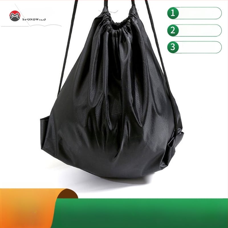 Taška na basketbal z Oxford materiálu so šnúrkou na zatváranie, sieťovou kapsou, logo tlačené, na vonkajšie použitie