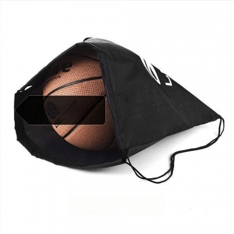 Taška na basketbal z Oxford materiálu so šnúrkou na zatváranie, sieťovou kapsou, logo tlačené, na vonkajšie použitie