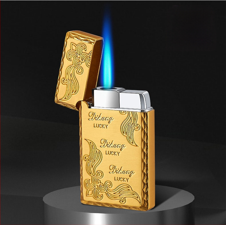 Kovový vetroodolný zapaľovač s butánovým palivom, tlačené logo, pôvod: Wenzhou