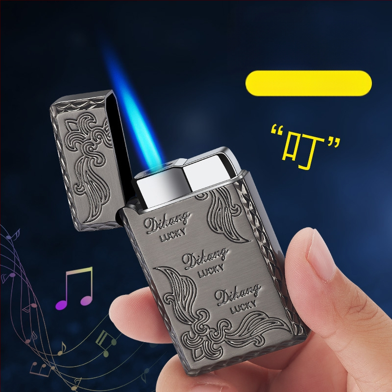 Kovový vetroodolný zapaľovač s butánovým palivom, tlačené logo, pôvod: Wenzhou