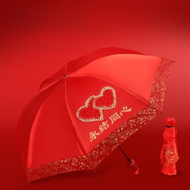 Sklopiteľný dážďnik, etnický štýl, polomer 50-55 cm, ramená a tyč zo zliatiny, UPF 40+