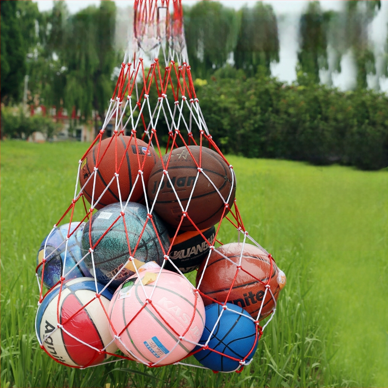 Veľká taška s kapsou na loptičky pre basketbal/volejbal/futbal; kapacita 10–20 loptičiek; prenosná sieťová kapsa; značka Aerobics; možnosť súkromnej značky