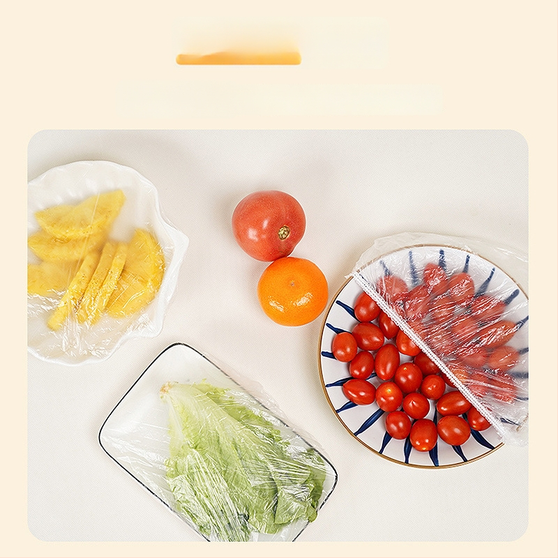 Miaojie Jednorázové PE kryt na potravinové fólie — proti zápachu, odolný voči vysokým teplotám, vhodný do chladničky