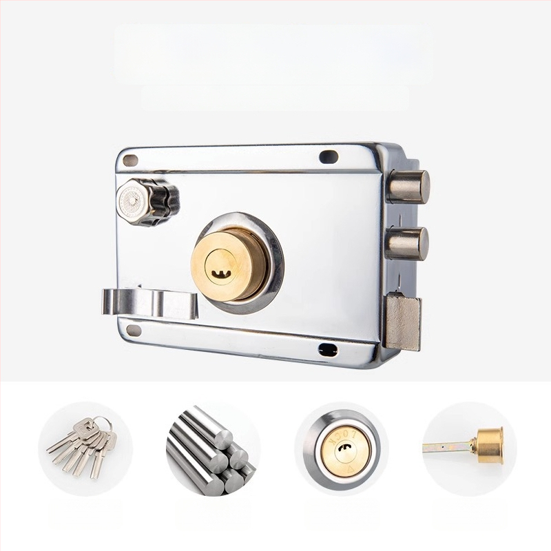 Mortise zámka s ochranou proti krádeži a proti vypáčeniu – nerezová oceľ, značka Shouli, pre domáce použitie, model JCJCJYWJMS-2021817-D