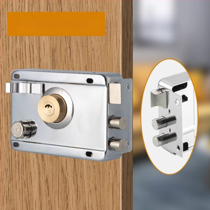 Mortise zámka s ochranou proti krádeži a proti vypáčeniu – nerezová oceľ, značka Shouli, pre domáce použitie, model JCJCJYWJMS-2021817-D
