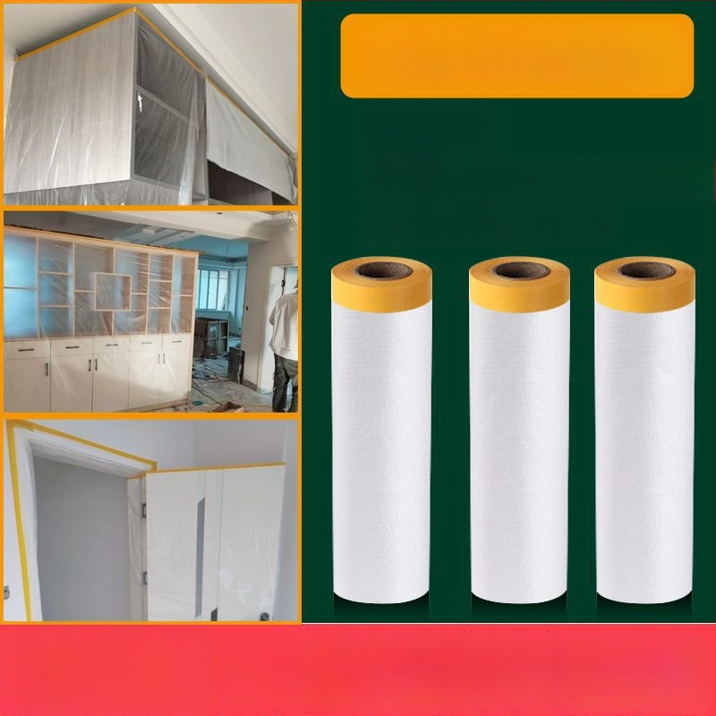 Jednorazová PE pokrývka proti prachu pre nábytok — skriňa, pohovka — samolepiaca, jednoduchý moderný štýl