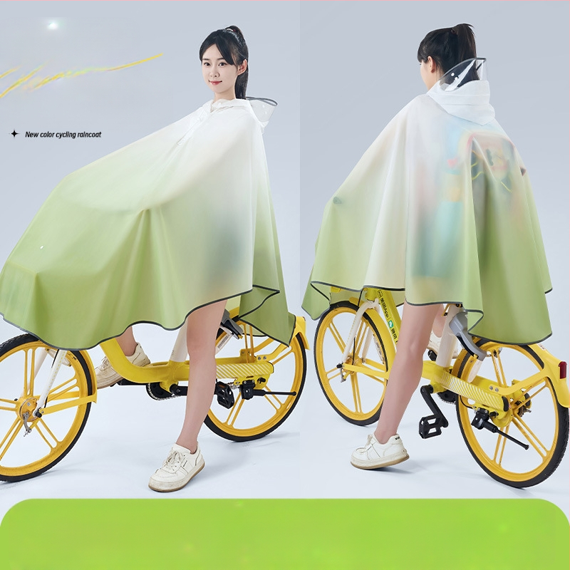 Jednodielne pončo na bicykel pre dospelých, EVA látka, určené pre horské bicykle