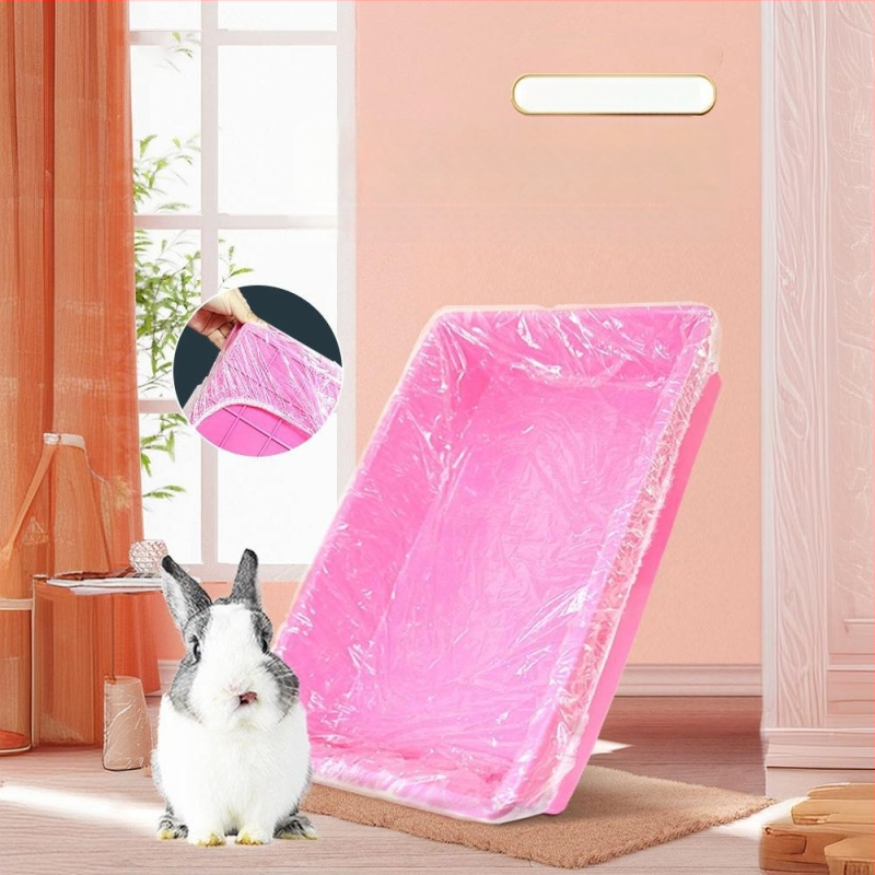 Saint-wang Jednorazová plastová podložka na moč pre klietky pre zajacov a morčiat – 50 ks