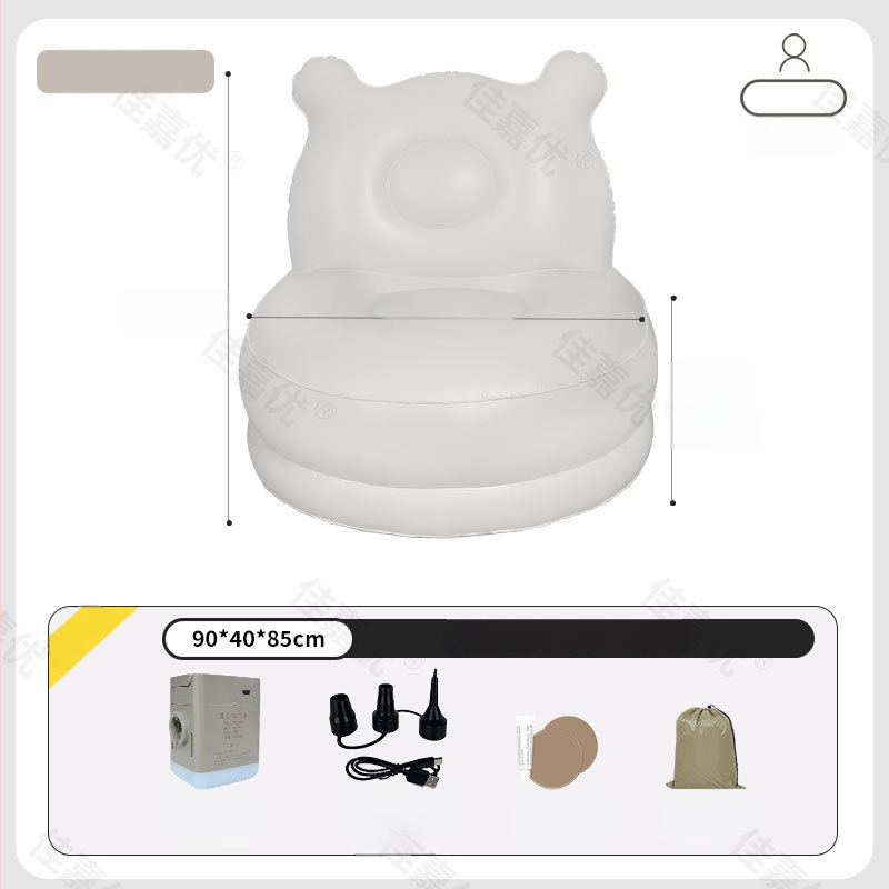 Ühe inimese jaoks mõeldud õhupadi-luodi sisseehitatud pumbaga, lisaks kõrge ja paks PVC pind, Jia Jia You