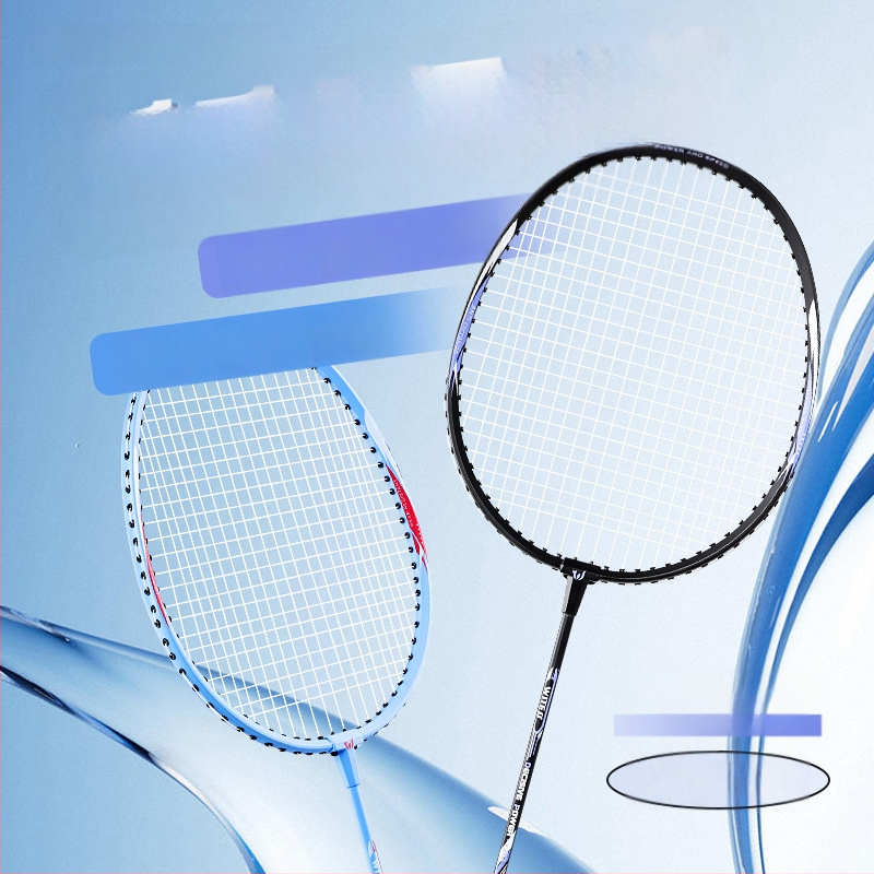 Witess bedmintonová raketa – rám z hliníkovej zliatiny, hmotnosť 95–100 g, úchyt G4, nylonové šnúry, rovný ťah – dvojdielna súprava na tréning