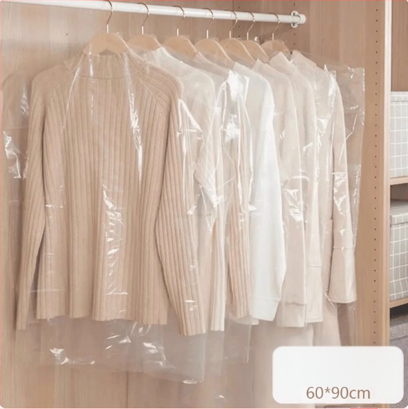 Ochranný obal proti prachu na oblečenie, PVC zosilnené, priehľadný, vhodný pre kabáty, bundy a obleky, domáce použitie