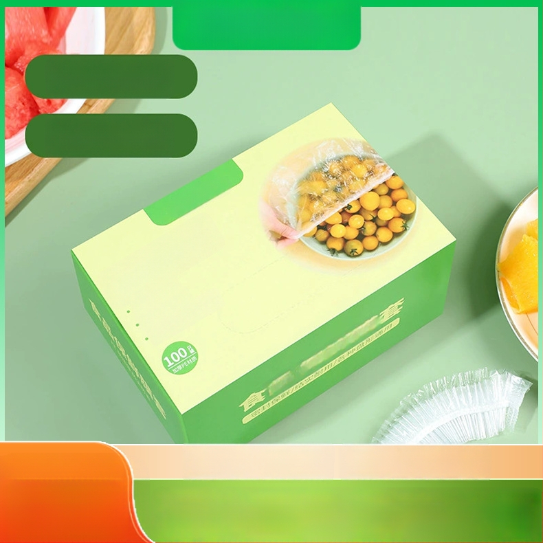 Plastový potravinový obal – jednorazový kryt, prachotesný, 100 balení, plastový materiál, trvanlivosť 36 mesiacov