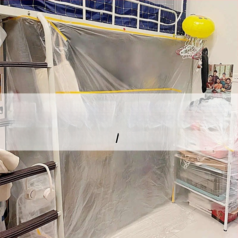 Prachotesný film na nábytok – séria Dustproof film, materiál: PE film + washi páska, hrúbka 60–70 μm, základný materiál: japonský papier, lepidlo na vodnej báze, priepustnosť 80%