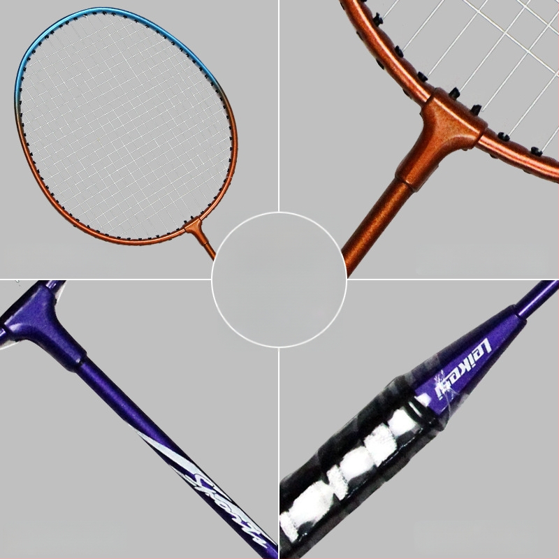 Rex 506 badminton raketa, 2 kusy, rám z ferroalloy, nylonové struny, hmotnosť 95-100 g, hrúbka rukoväte G4