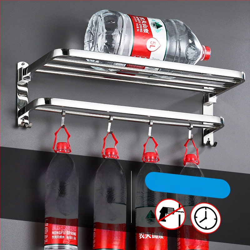 Stojan na uteráky z nerezovej ocele 304, na stenu, model YFN-001, nosnosť 20–25 kg, jedno poschodie, povrch: práškové lakovanie a leštenie