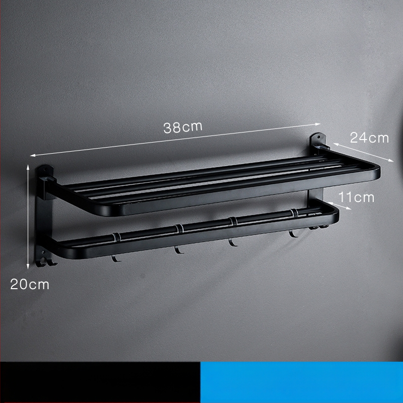 Stojan na uteráky z nerezovej ocele 304, na stenu, model YFN-001, nosnosť 20–25 kg, jedno poschodie, povrch: práškové lakovanie a leštenie