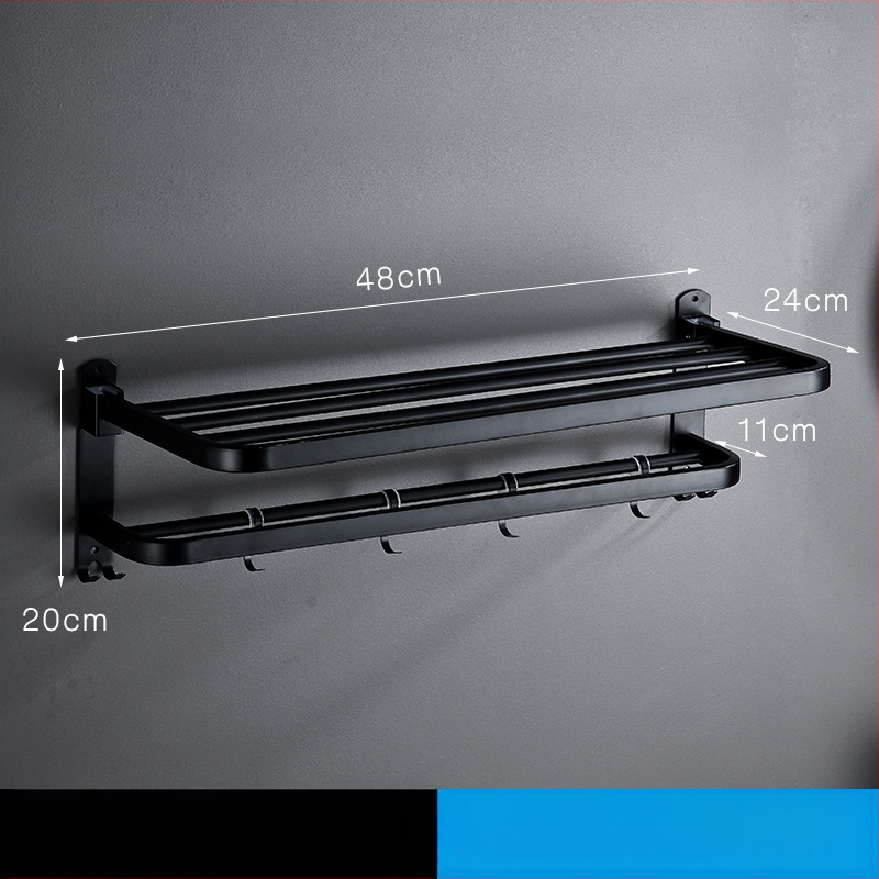 Stojan na uteráky z nerezovej ocele 304, na stenu, model YFN-001, nosnosť 20–25 kg, jedno poschodie, povrch: práškové lakovanie a leštenie