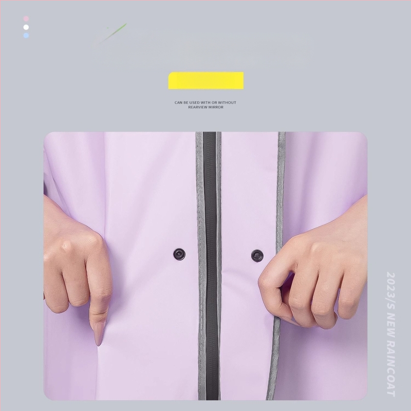 Unisex pláštenka na dážď pre dospelých na bicykel a elektrické vozidlo – PVC látka, PU vodotesný povlak, opakovane použiteľná, tenký štýl