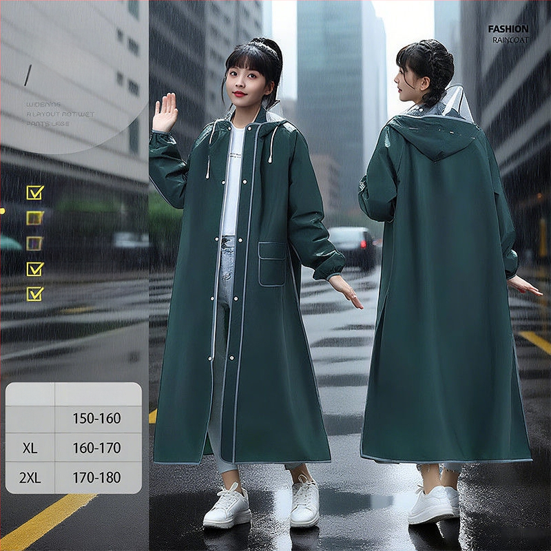 Unisex pláštenka na dážď pre dospelých na bicykel a elektrické vozidlo – PVC látka, PU vodotesný povlak, opakovane použiteľná, tenký štýl