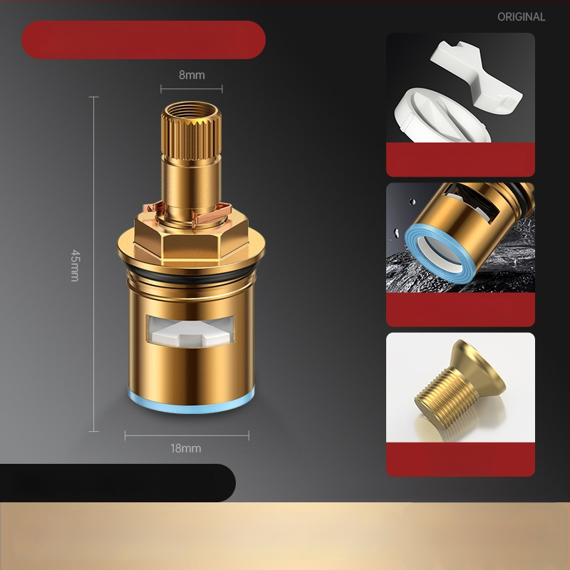 Sada jadra ventilu na kohútiku s meďo-keramickou konštrukciou, model HX-A-1266 (180° otáčanie, max. 99°C prevádzka, 10 rokov životnosti)