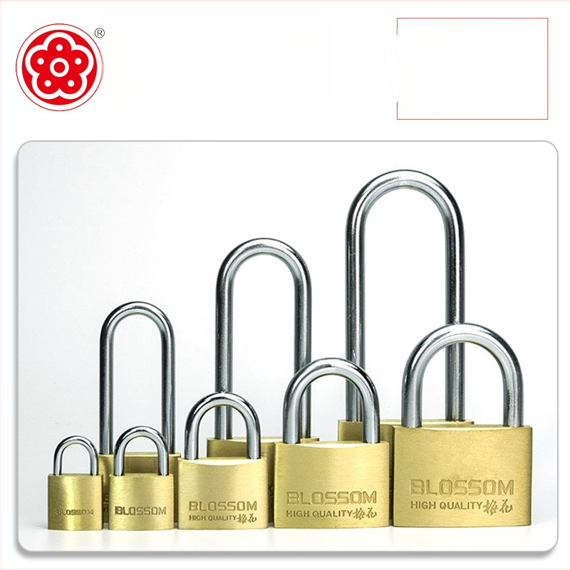 Domáci mosadzový visací zámok BC07 – Plum Lock – pre skrinky, zásuvky a batožinu, moderný jednoduchý štýl