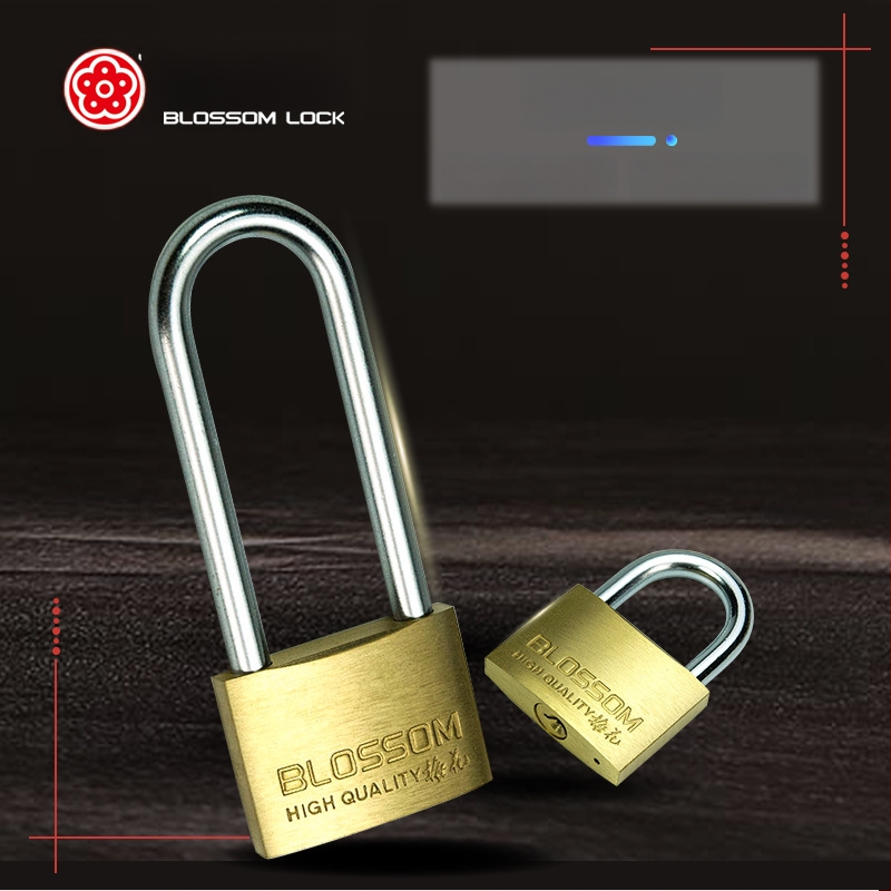 Domáci mosadzový visací zámok BC07 – Plum Lock – pre skrinky, zásuvky a batožinu, moderný jednoduchý štýl