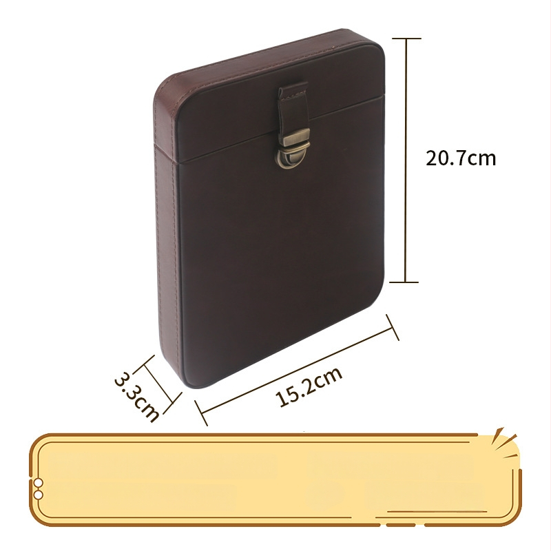 Box na cigare s humidorom – koža, škandinávsko-európsky štýl, ľahký luxus, ručne vyrobené, prispôsobiteľné, model SMZ-103