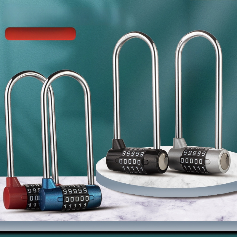 Rukoväť skrinky s číselným zámkom | model JL-115, materiál: zliatina zinku + PC, hrúbka zámkovej tyče 7 mm, rozstup zámkovej tyče 43 mm, typ: čísla, štýl: moderná jednoduchosť