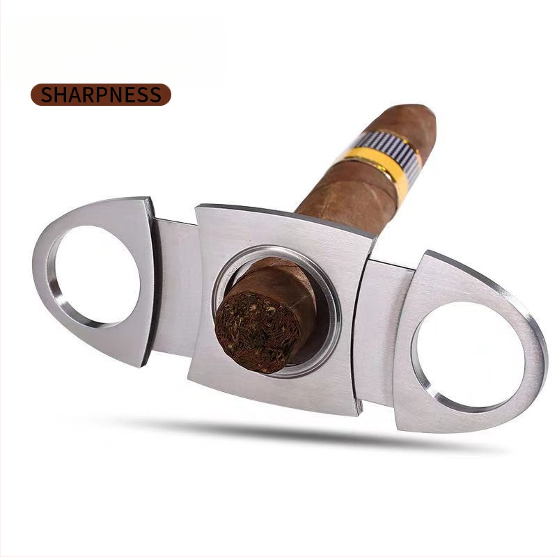 Cigarové nožnice, nerezová oceľ, dvojité ostrie, prenosné, ručné, povrchová úprava vodným postrekom