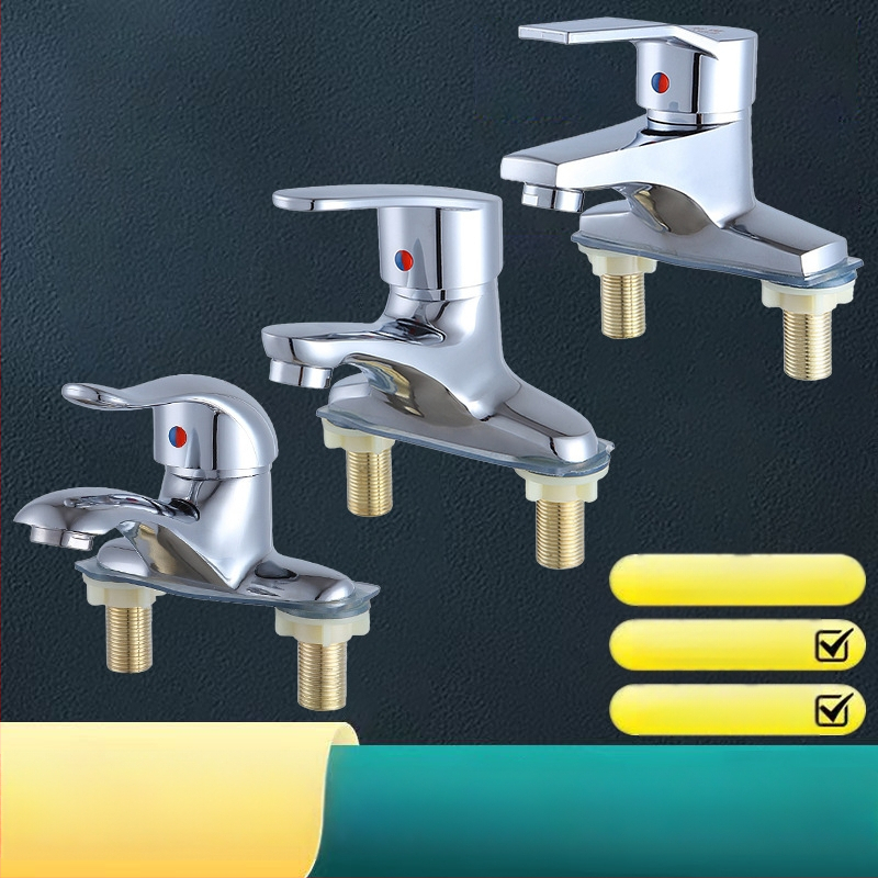 Umývadlový mixér pre teplú a studenú vodu, meď zliatina, keramický jadrový ventil, montáž na sedadlo