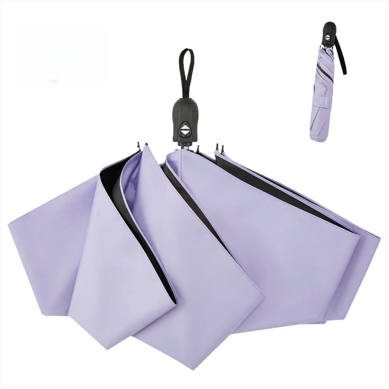 Ultraľahký troj-segmentový dážďník s automatickým zatváraním, UV ochrana UPF50+, rám zliatiny a hliníková tyč, na slnko a dážď