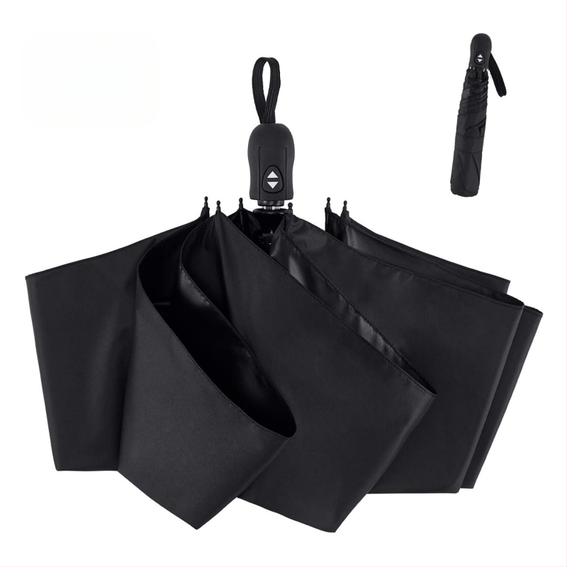 Ultraľahký troj-segmentový dážďník s automatickým zatváraním, UV ochrana UPF50+, rám zliatiny a hliníková tyč, na slnko a dážď