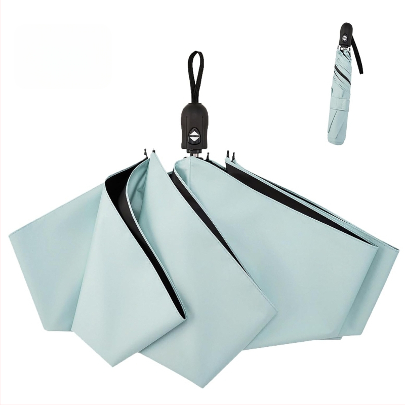 Ultraľahký troj-segmentový dážďník s automatickým zatváraním, UV ochrana UPF50+, rám zliatiny a hliníková tyč, na slnko a dážď