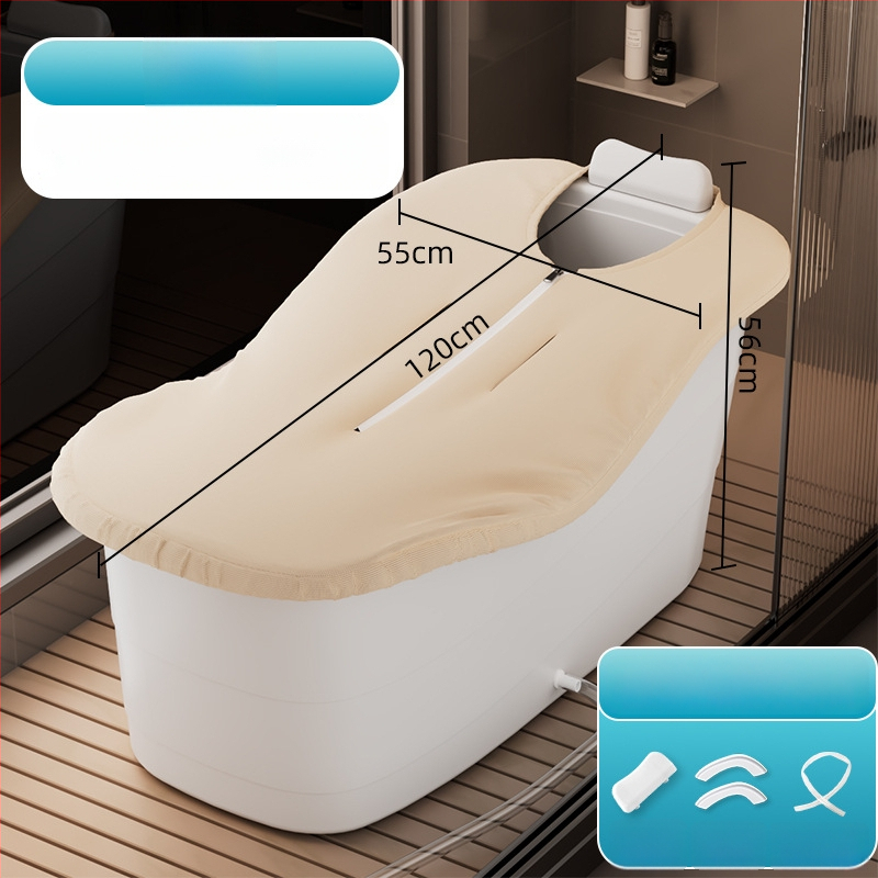 Dóza na kúpanie pre dospelých, plastová, izolovaná, s konštantnou teplotou a parou