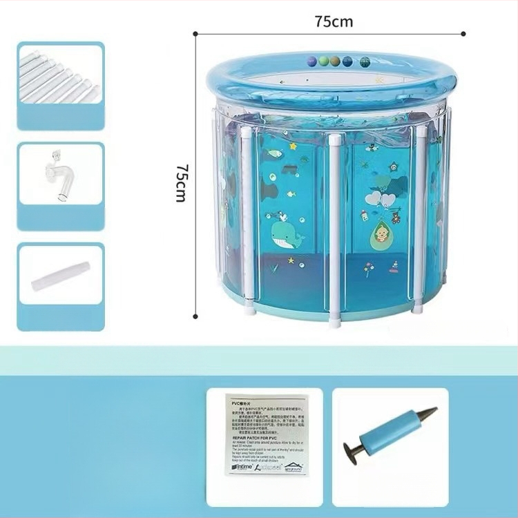 Detská vaňa na kúpanie – skladacia, nafukovacia, nepremokavý materiál, vhodná pre kúpanie detí
