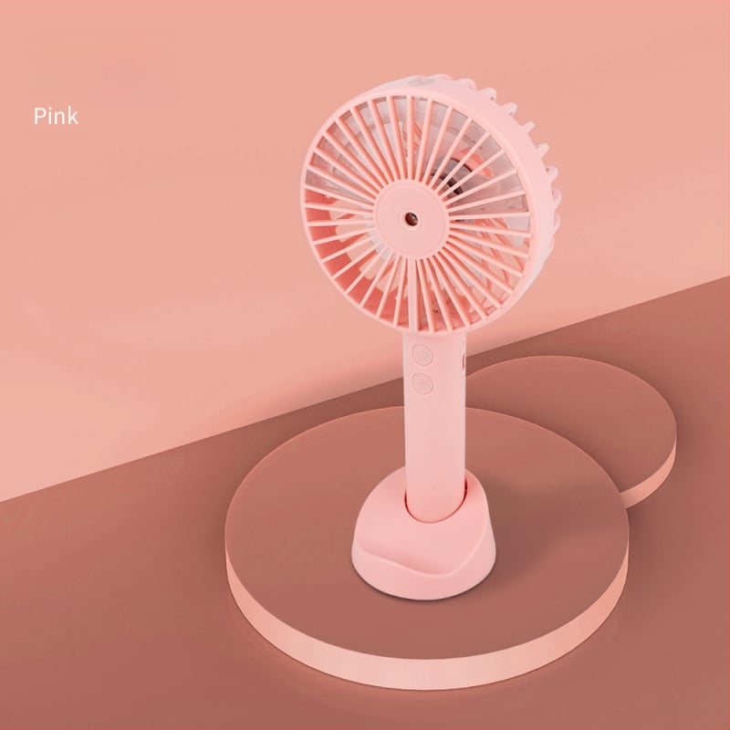 Ručný USB mlhový ventilátor s vodnou hmlou – 3 rýchlosti, bezkartáčový motor, vymeniteľná batéria 1000–1200mAh