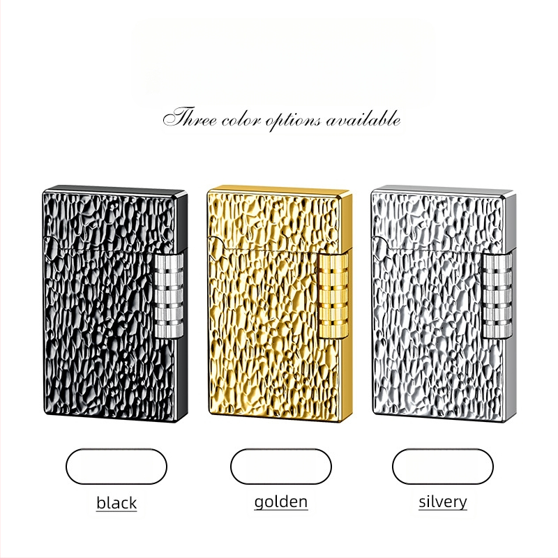 Honglin kovový zapaľovač na bután s možnosťou loga, moderný minimalistický dizajn; darček pre narodeniny