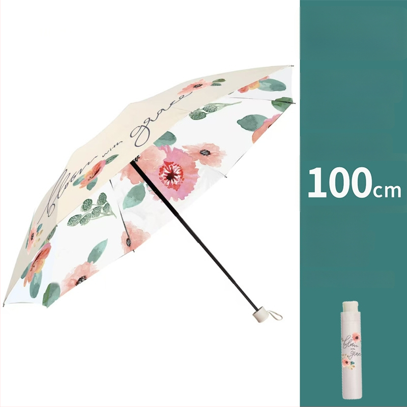 Heavenly Dáždnik na slnko a dážď s dvojitou vrstvou, UPF 50+ UV ochrana, 8 lúčov oceľový rám a stredový stĺp, ručné otvorenie a zatváranie, 210T polyester materiál