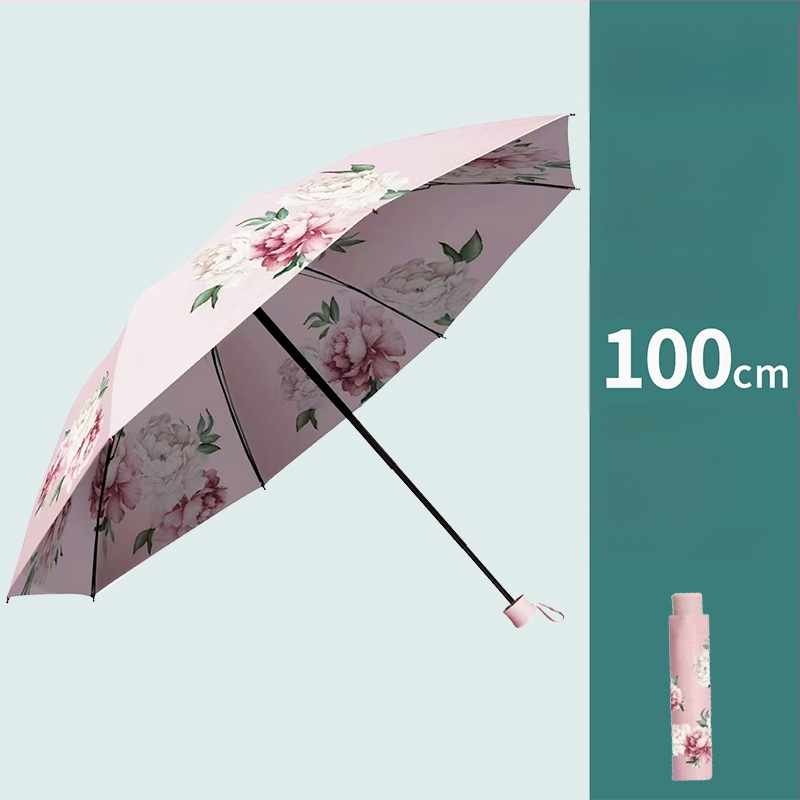 Heavenly Dáždnik na slnko a dážď s dvojitou vrstvou, UPF 50+ UV ochrana, 8 lúčov oceľový rám a stredový stĺp, ručné otvorenie a zatváranie, 210T polyester materiál