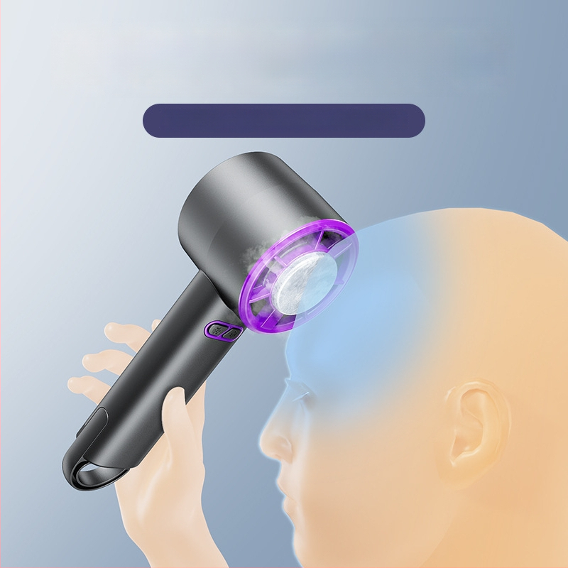 Praktický prenosný ventilátor s vstavanou batériou 1200–2000 mAh, USB nabíjanie, 3 rýchlosti, hluk do 36 dB, prevádzková doba 6–8 h