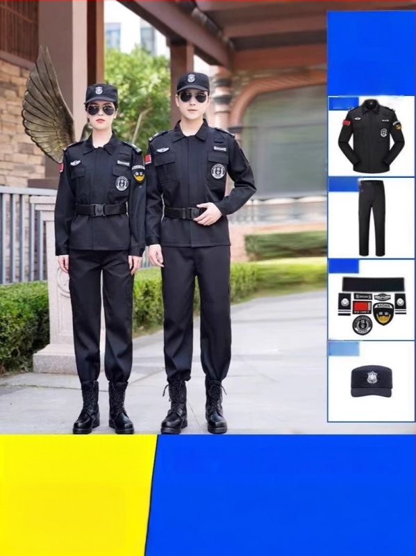 Set bezpečnostnej uniformy, priedušná zmes polyesterových vlákien, pracovné oblečenie na jar a jeseň, pre mužov